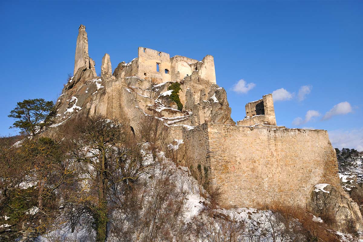 Die Ruine im Winter / the ruine in winter (c) Donau Niederösterreich/www.extremfotos.com